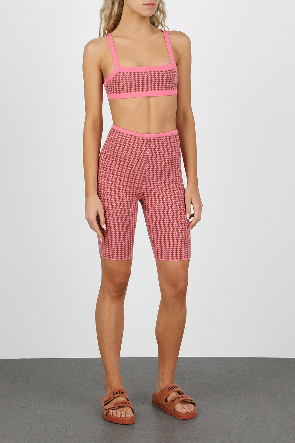 High Waist Bike Shorts In Pink